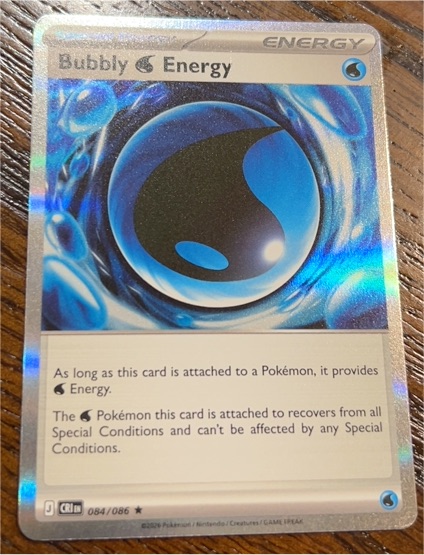2026 Pokémon Chaos Rising #084 Bubbly W Energy — front