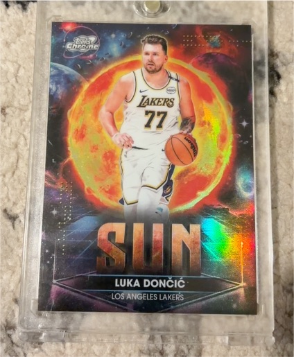 2025-26 Topps Cosmic Chrome #PPS-7 Luka Dončić Sun — front