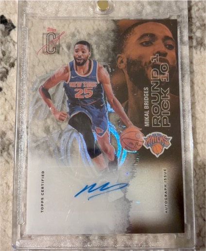 2025-26 Topps Signature Class #84 Mikal Bridges — front