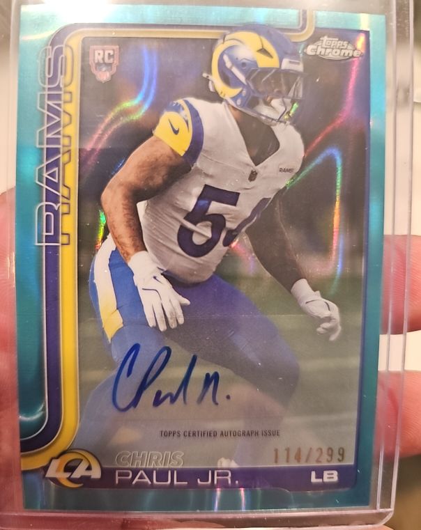 2025 Topps Chrome Football #RRA-CPJ Chris Paul Jr. — front