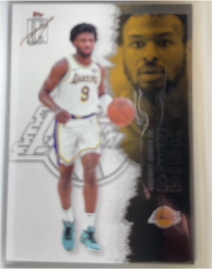 2025-26 Topps Signature Class #1 Bronny James Jr. — front