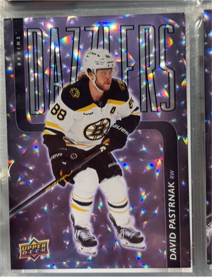 2025-26 Upper Deck Series 2 Dazzlers #DZ-55 David Pastrnak — front