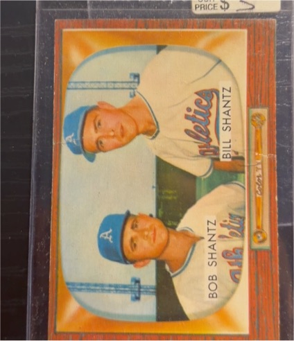 1955 Bowman #139 Bob Shantz, Bill Shantz — front