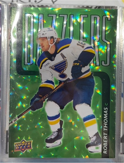 2025-26 Upper Deck #DZ-74 Robert Thomas Dazzlers Green — front
