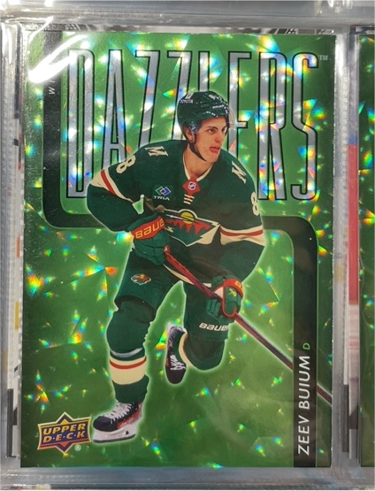 2025-26 Upper Deck Series 2 #DZ-93 Zeev Buium Dazzlers Green — front