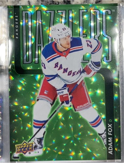 2025-26 Upper Deck Series 1 Dazzlers #DZ-42 Adam Fox — front
