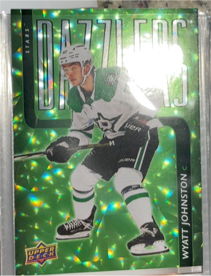 2025-26 Upper Deck Series 2 #DZ-95 Wyatt Johnston Dazzlers Green — front