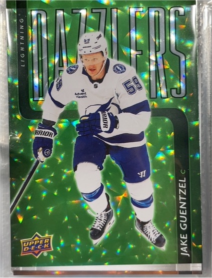 2025-26 Upper Deck #DZ-56 Jake Guentzel Dazzlers Green — front