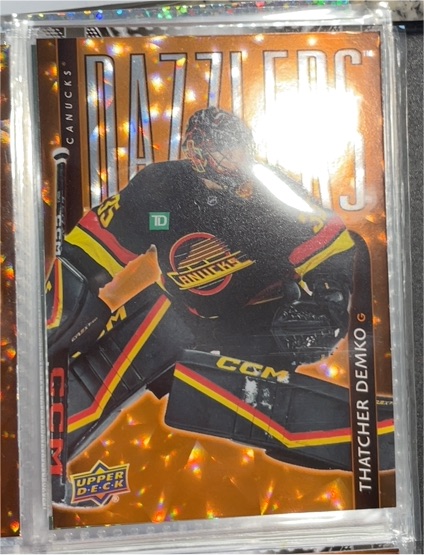 2025-26 Upper Deck Series 1 Dazzlers #DZ-10 Thatcher Demko — front