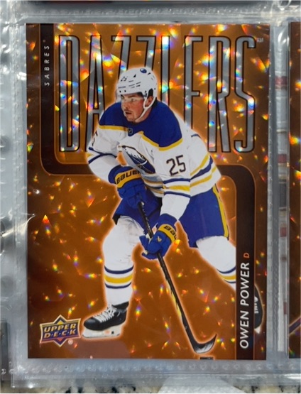 2025-26 Upper Deck Series 2 Dazzlers #DZ-91 Owen Power — front