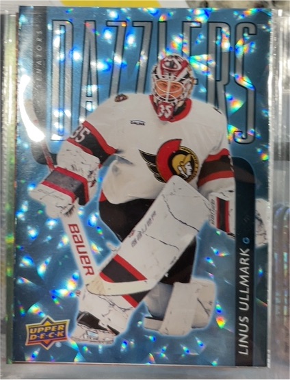 2025-26 Upper Deck Series 2 #DZ-96 Linus Ullmark Dazzlers Blue — front