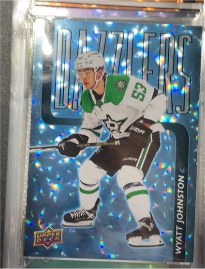 2025-26 Upper Deck Series 2 #DZ-95 Wyatt Johnston Dazzlers Blue — front