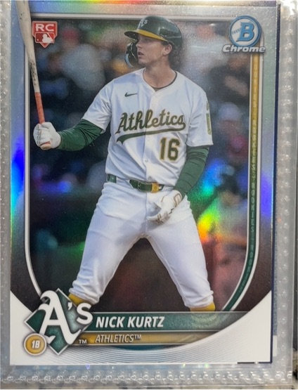 2025 Bowman Chrome #93 Nick Kurtz — front