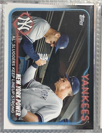 2024 Topps Series 1 #315 New York Power Aaron Judge & Anthony Rizzo — front