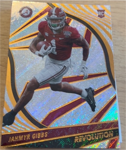2023 Panini Chronicles Draft Picks - Revolution #28 Jahmyr Gibbs — front