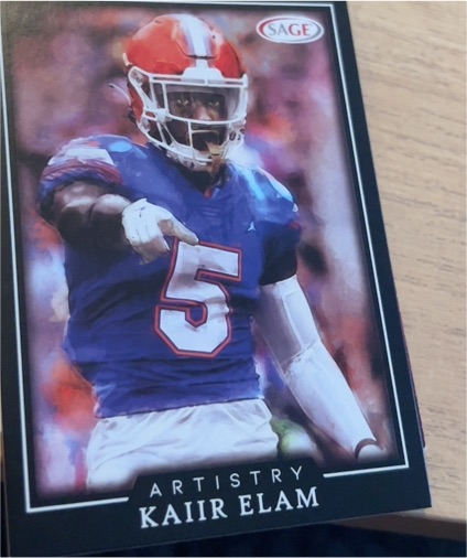 2022 SAGE Artistry #19 Kaiir Elam — front