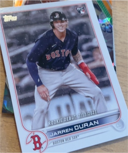 2022 Topps #187 Jarren Duran — front