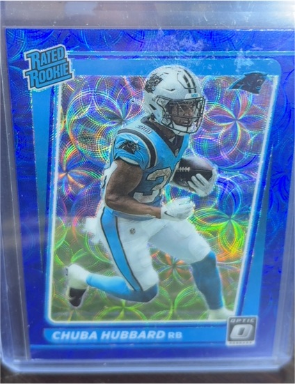 2021 Panini Donruss Optic #225 Chuba Hubbard — front