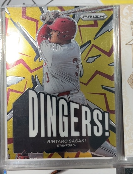 2025 Panini Prizm #23 Rintaro Sasaki Dingers! — front