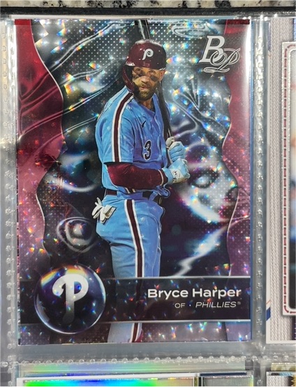 2023 Bowman Platinum #10 Bryce Harper — front