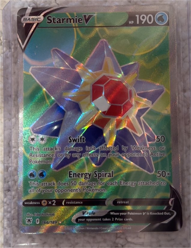 2022 Pokémon Astral Radiance #166 Starmie V — front