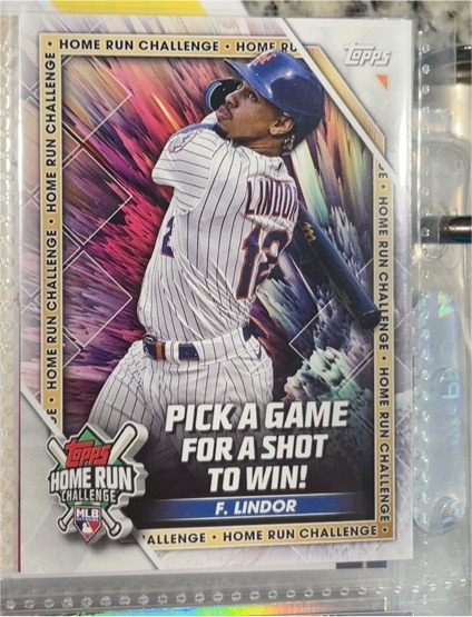 2023 Topps Home Run Challenge #HRC-13 Francisco Lindor — front