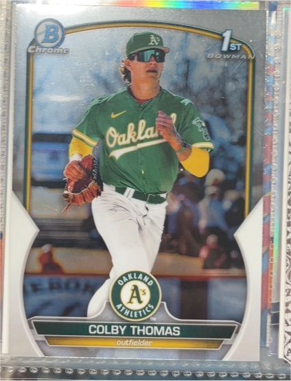 2023 Bowman Chrome 1st Bowman #BCP-32 Colby Thomas — front