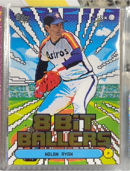 2026 Topps Series 1 8-Bit Ballers #8B-16 Nolan Ryan — front