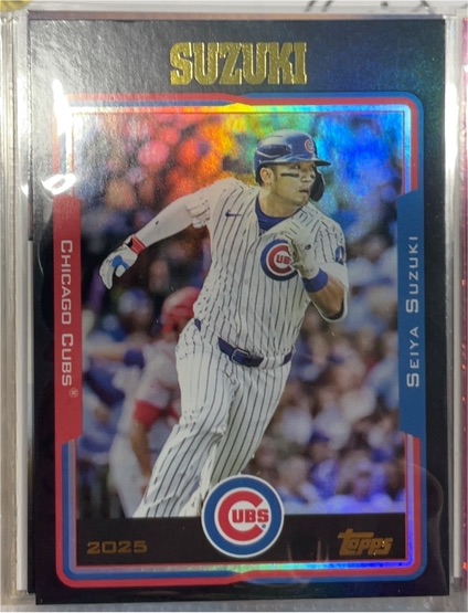 2025 Topps Archives Black Foilboard #232 Seiya Suzuki — front