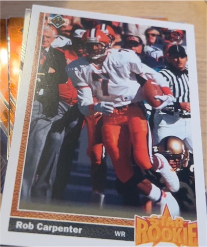 1991 Upper Deck #14 Rob Carpenter Cincinnati Bengals Rookie — front