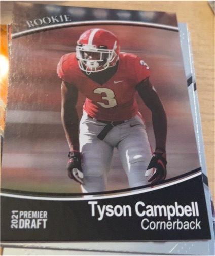 2021 Sage Premier Draft #54 Tyson Campbell — front