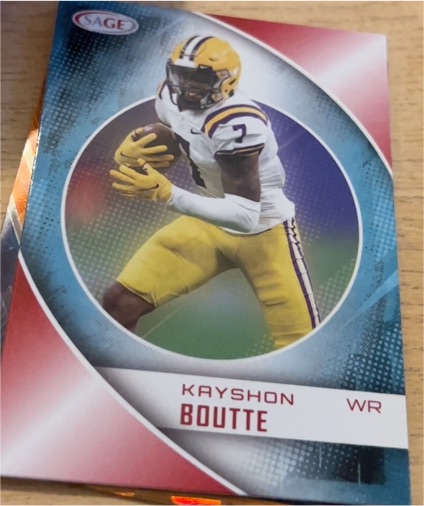 2023 SAGE Low Series #14 Kayshon Boutte — front