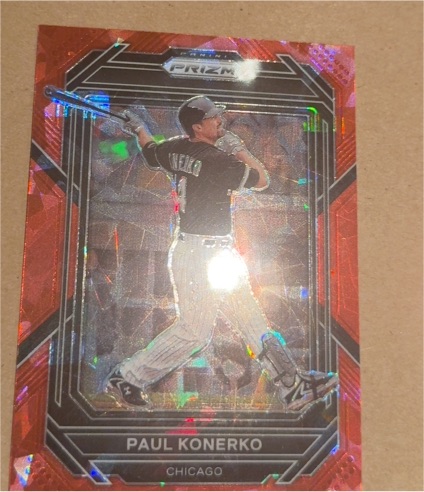 2023 Panini Prizm #243 Paul Konerko Red Wave — front