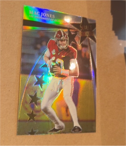 2022 Panini Select Draft Picks #SS-MJ Mac Jones Select Stars Silver Prizm — front