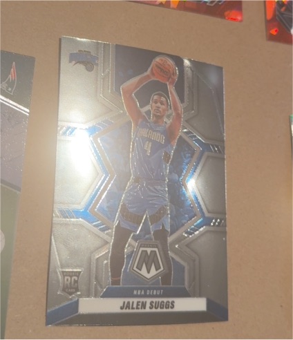 2021-22 Panini Mosaic #266 Jalen Suggs NBA Debut Rookie Card — front