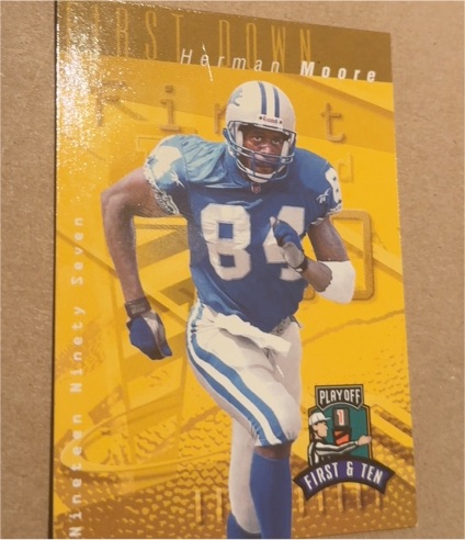 1997 Playoff First & Ten #117 Herman Moore — front