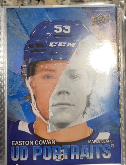 2025-26 Upper Deck #P-57 Easton Cowan UD Portraits — front