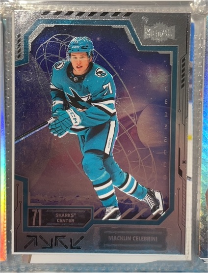 2025-26 SkyBox Metal Universe #28 Macklin Celebrini — front