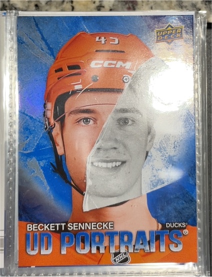 2025-26 Upper Deck Series 2 #P-37 Beckett Sennecke UD Portraits — front