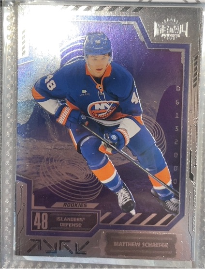 2025-26 Skybox Metal Universe #113 Matthew Schaefer Rookie — front