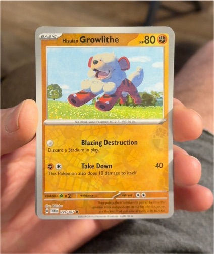 2024 Pokémon SV06: Twilight Masquerade #099 Hisuian Growlithe — front