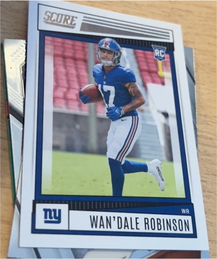2022 Panini Score Football #384 Wan'Dale Robinson — front