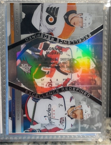 2024-25 Upper Deck SPx #EX-6 Connor McDavid / Sidney Crosby Excellence Redefined — front
