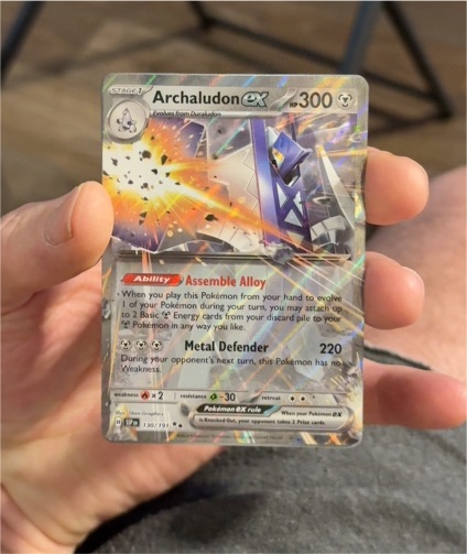 Archaludon ex 130/191 Surging Sparks — front