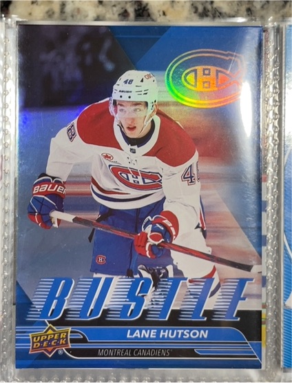 2025-26 Upper Deck Series 1 Bustle #B-20 Lane Hutson — front