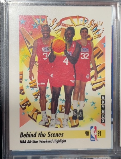 1991-92 SkyBox #317 Behind the Scenes NBA All-Star Weekend Highlight — front