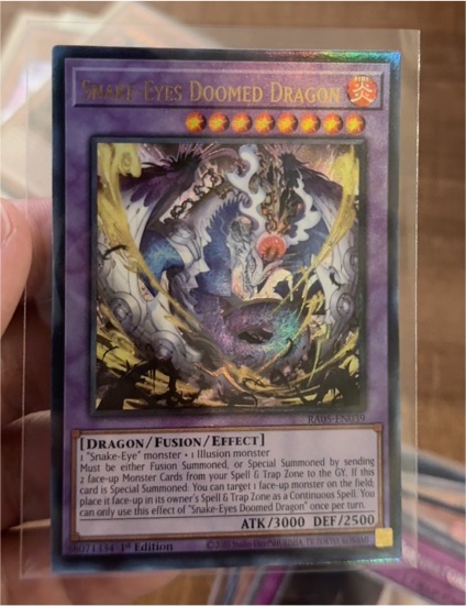 2020 Yu-Gi-Oh! RA05-EN039 Snake-Eyes Doomed Dragon — front