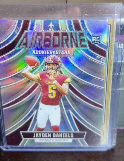 2024 Panini Rookies & Stars Airborne #A-JDS Jayden Daniels — front