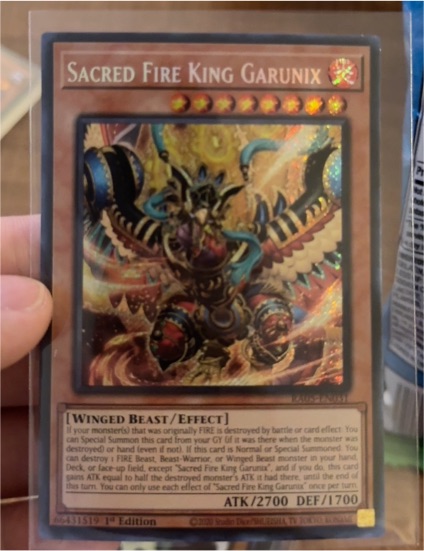 Yu-Gi-Oh! 2013 RA05-EN031 Sacred Fire King Garunix — front