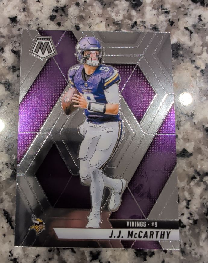 2025 Panini Mosaic #195 J.J. McCarthy — front